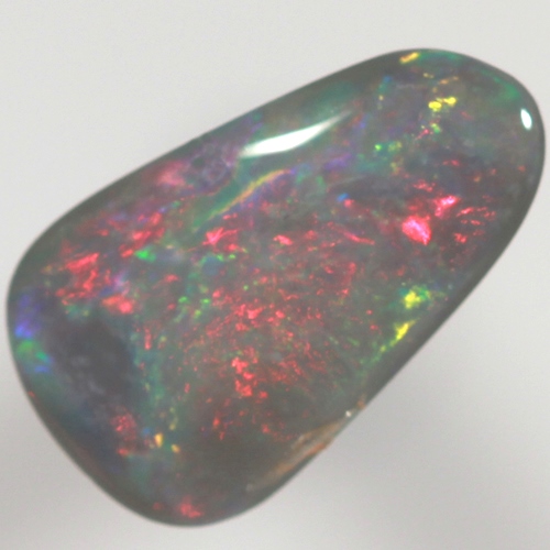 SOLID SEMI BLACK OPAL Burning red over green